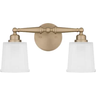 Cecilia 2-Light Bronze Gold Bath Light