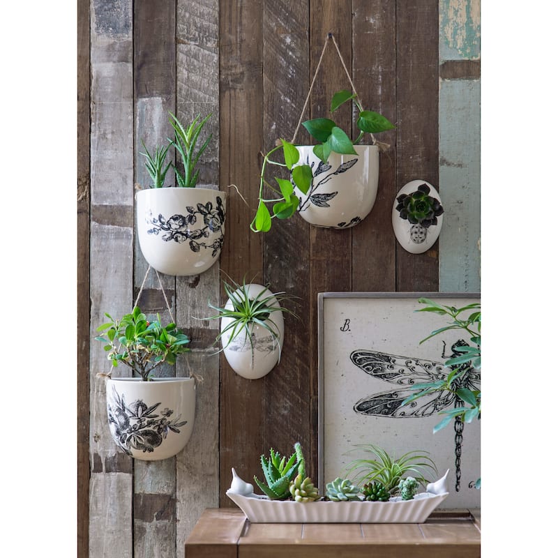 Long White Ceramic Cracker Dish with Two Birds