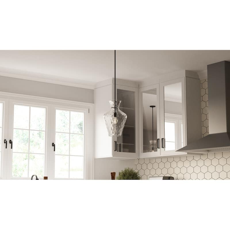 Hollis 1-Light Matte Black Pendant