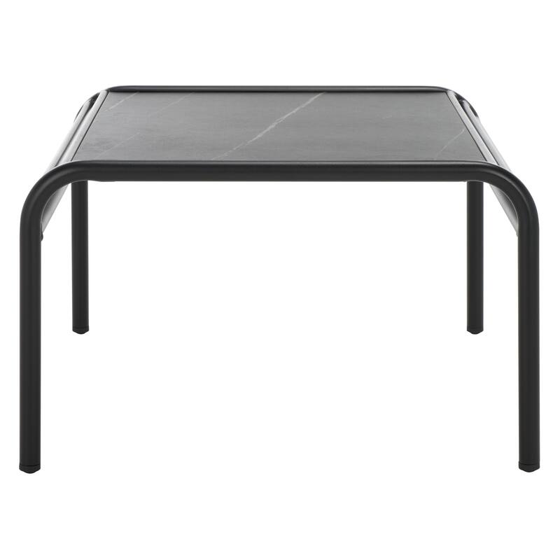 SAFAVIEH Outdoor Patio Furniture Core Sintered Stone Coffee Table, Fully Assembled - 26"W x 24"D x 17"H