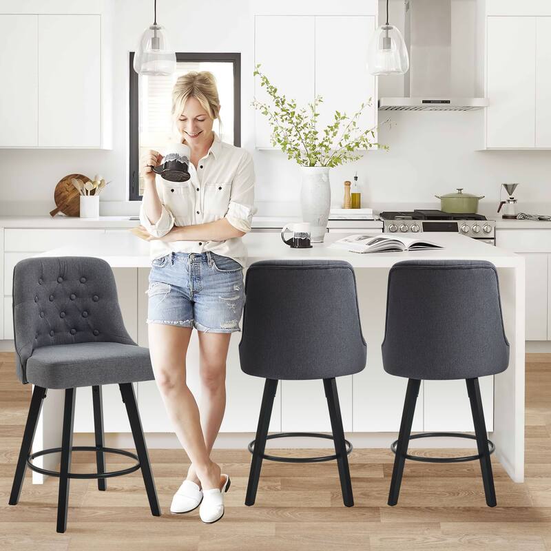 Set Of 2 Modern Counter Stools