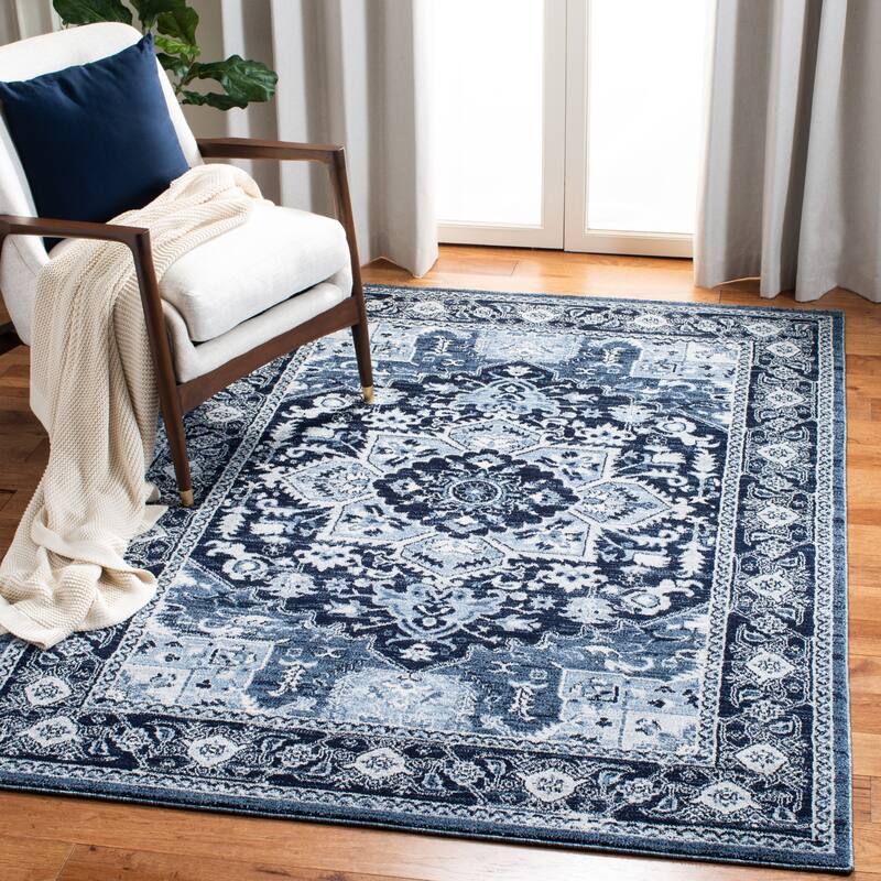SAFAVIEH Charleston Morgann Medallion Rug - 9' x 12' - Navy/Blue