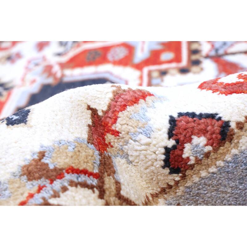 ECARPETGALLERY Hand-knotted Serapi Heritage Cream Wool Rug - 8'10 x 11'10