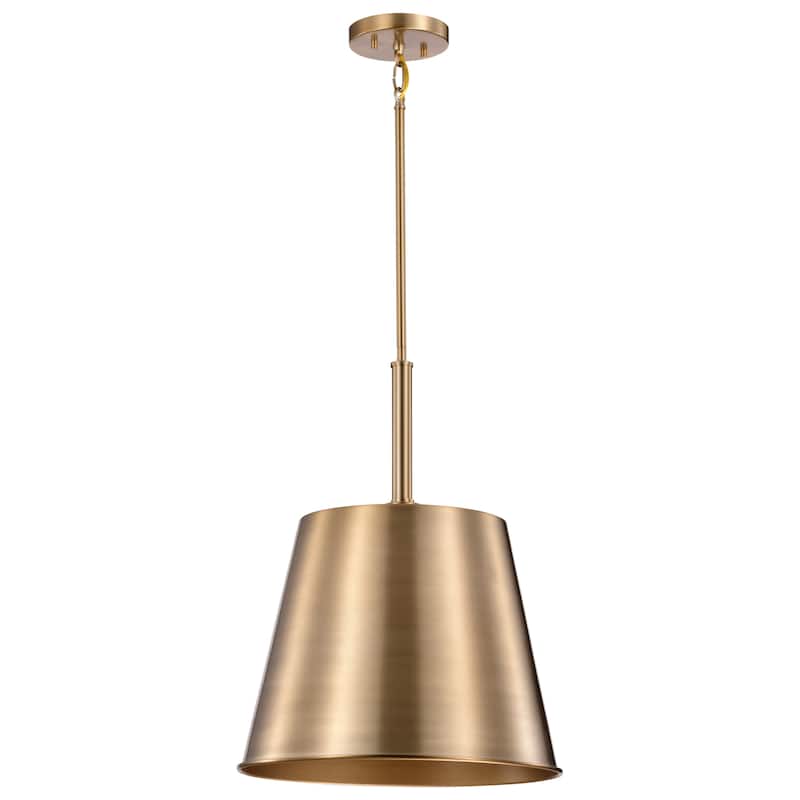 Alexis 1 Light Large Pendant Burnished Brass and Gold Finish - Burnished Brass / Gold