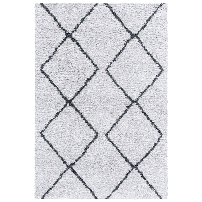 SAFAVIEH August Shag Aculina Trellis 1.26-inch Thick Rug