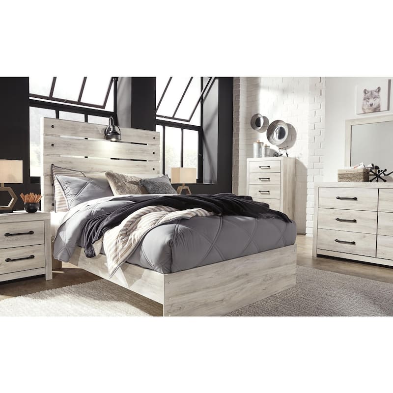 Cambeck Whitewash Panel Headboard (Headboard Only)