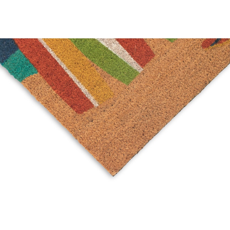 Liora Manne Natura Beach Paradise Outdoor Mat Nautical 18"x30"