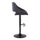 preview thumbnail 55 of 144, Silver Orchid Svellingen Adjustable Bar Stool with Rounded T Footrest - Set of 2