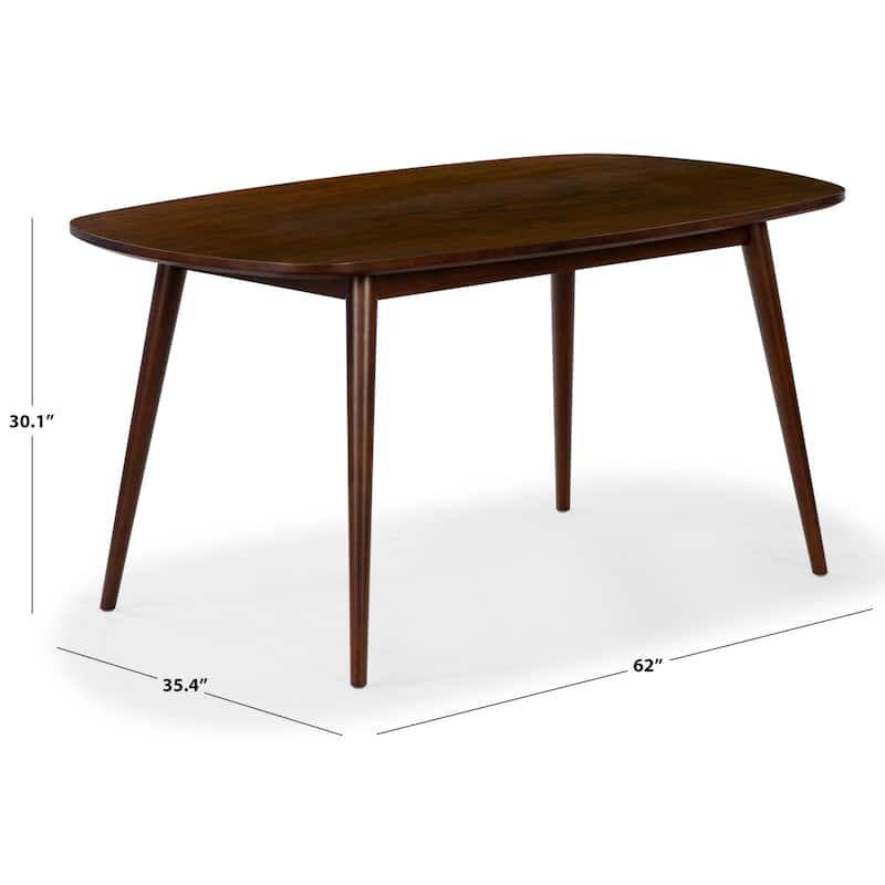 SAFAVIEH COUTURE Portman 62-Inch Wood Dining Table - 62"W x 35"D x 30"H