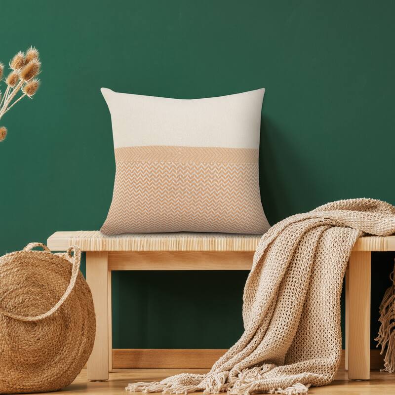 Sevita Chevron Chic Color Block Throw Pillow