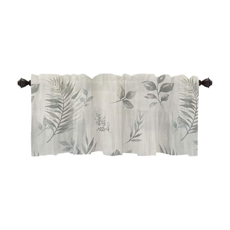 Rothbury Leaf Pattern Fabric Shower Curtain