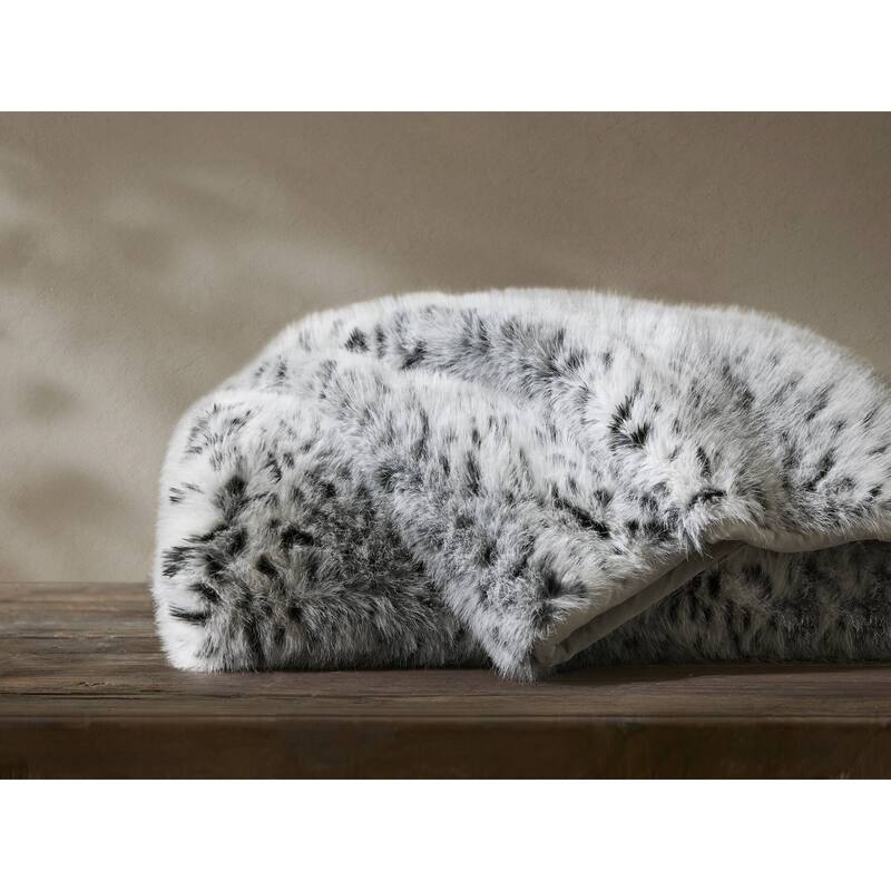 Harbor House Botswana Animal Print Faux Fur Throw Blanket