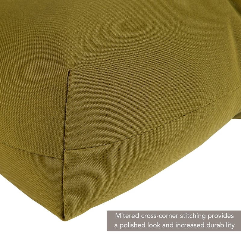44-in x 22-in Solid Color Outdoor High-back Chair Cushions (Set of 2) (Cushions Only)
