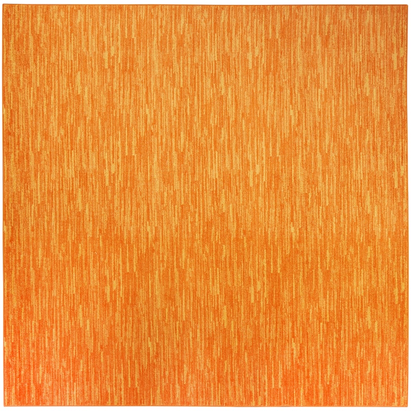 Nourison Modern Solid Indoor/Outdoor Area Rug - 9' Square - Sunburst
