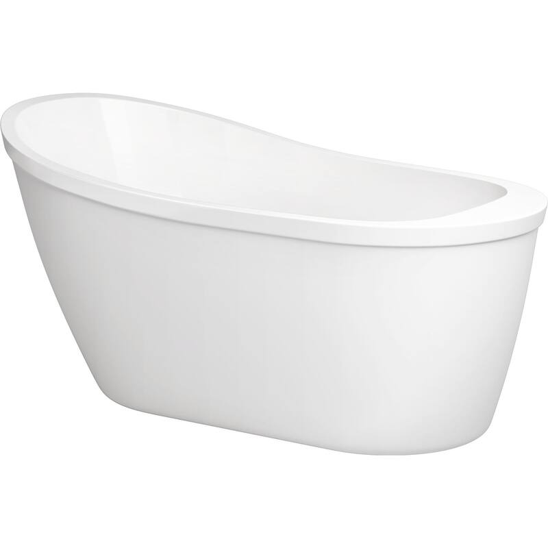 PROFLO Bingham 59" Free Standing Acrylic Soaking Tub with Reversible