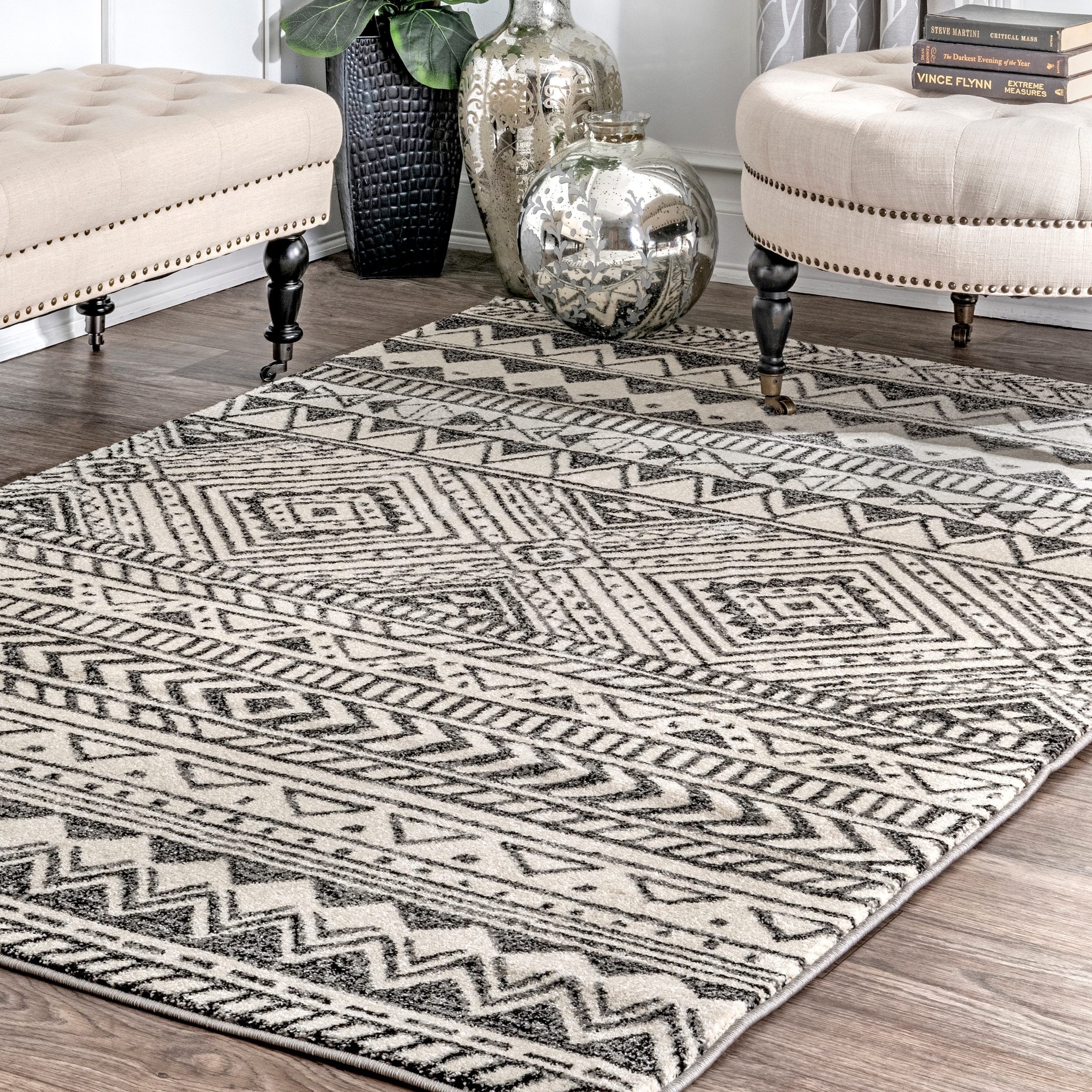 Nuloom Transitional Tribal Becky Area Rug