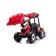 preview thumbnail 22 of 20, 24V Pedal Tractor with Working Loader, Backhoe Digger, and Trailer for Kids, Electric Ride-On Construction Vehicle