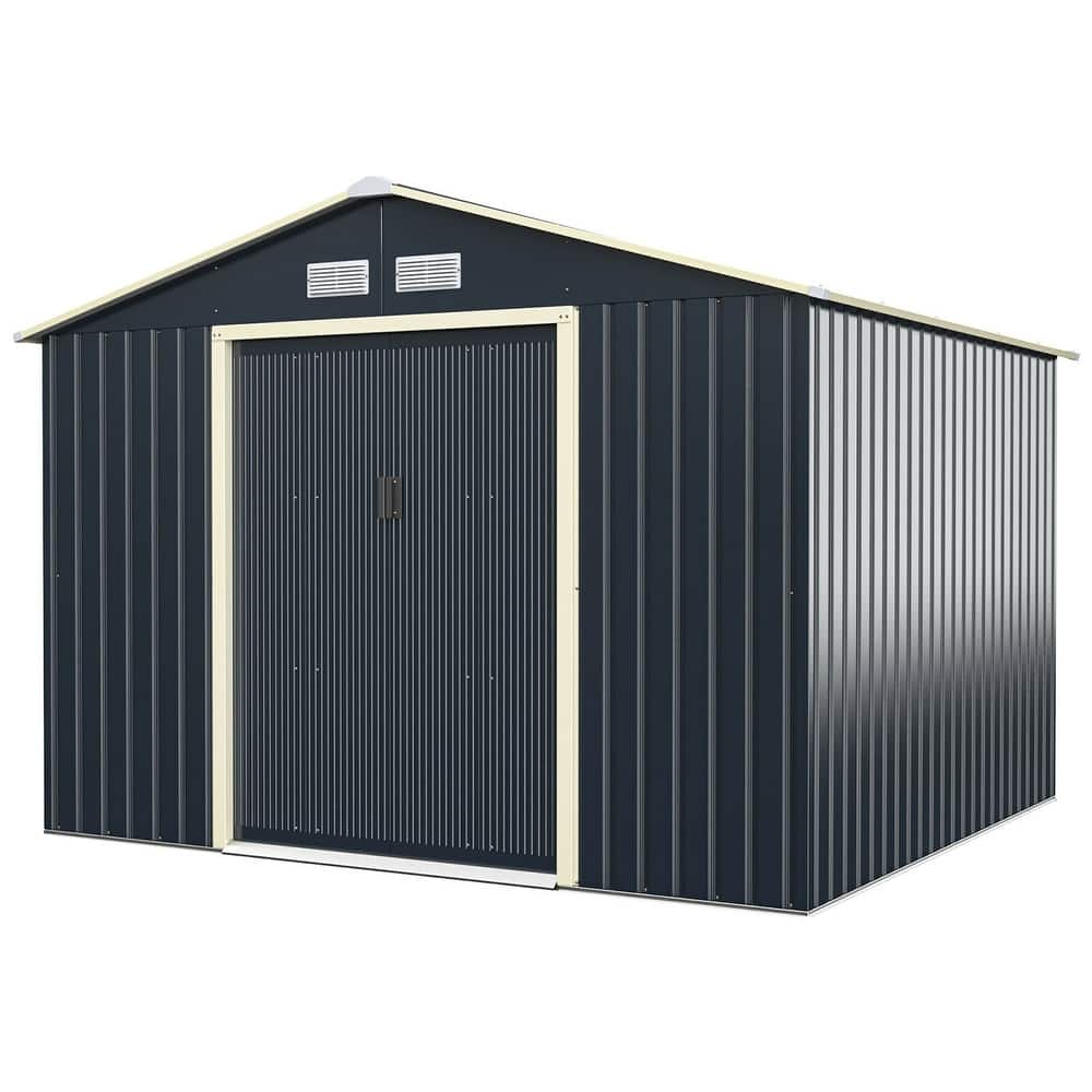 Gymax Outdoor Tool Storage Shed Large Utility Storage House w/ Sliding