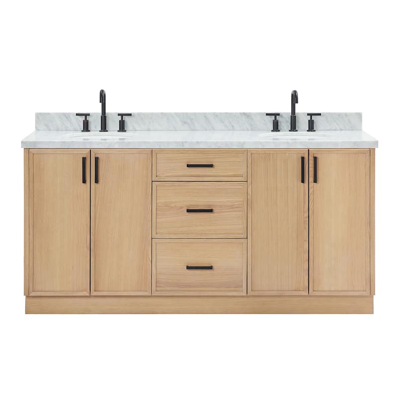 Ariel K73DCWOVO Kelly 73" Free Standing Double Basin Vanity Set with