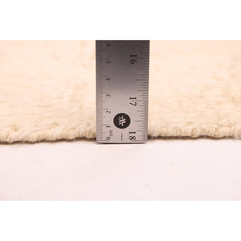 ECARPETGALLERY Hand-knotted Pak Finest Marrakesh Cream Wool Rug - 5'11 x 7'10