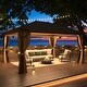 preview thumbnail 143 of 142, Outdoor Hardtop Gazebo Pergola w Galvanized Steel Roof and Aluminum Frame, Prime Curtains and nettings include