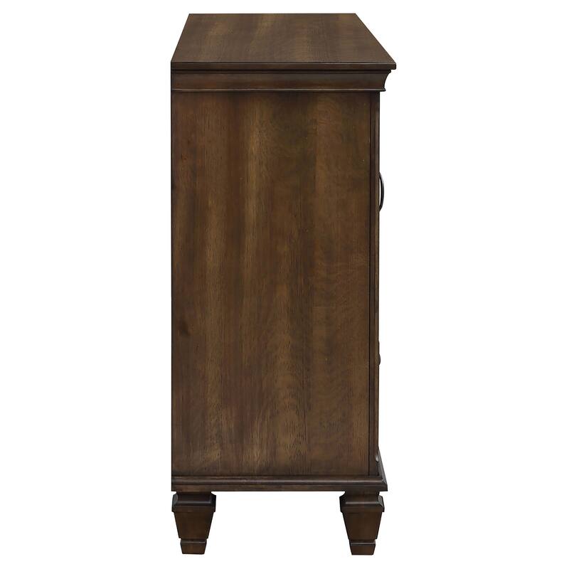 Franco Farmhouse Wood Frame Dresser with 5-drawer