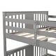 preview thumbnail 38 of 36, Full Over Full Bunk Bed with Ladder, Solid Wood Bunk Bed Frame with Safety Guardrail for Teens/Adults, Convertible into Two Beds