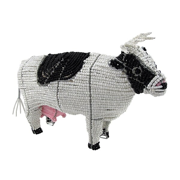 Beadworx Glass Beaded Wire Cow Sculpture Overstock 16819486 By the 1920's, wire sculpture introduced this medium to the world of fine art. overstock com