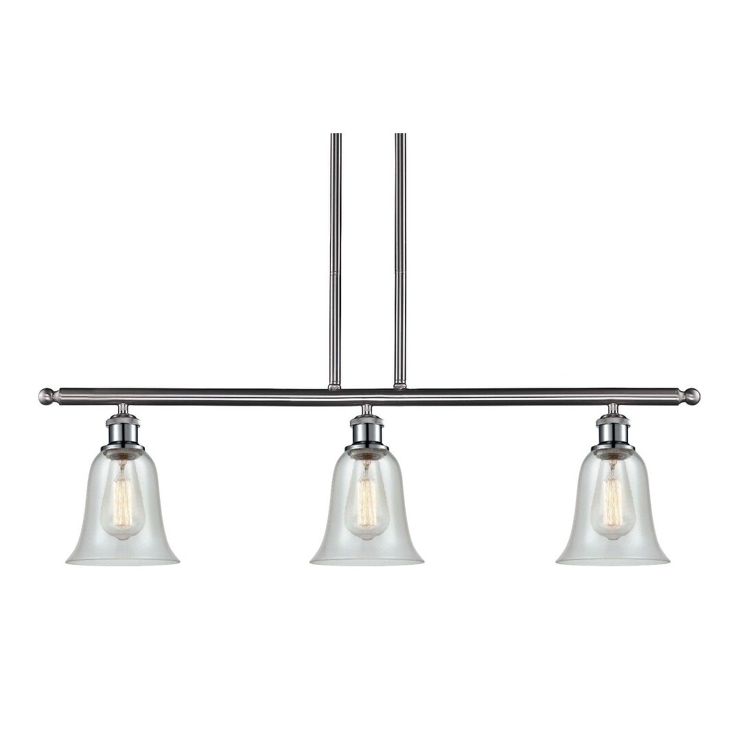 Innovations Lighting 516-3I Hanover  Hanover 3 Light 36" Wide Linear Chandelier (Oil Rubbed Bronze / Fishnet) - Chandeliers For Bedrooms by Overstock.com