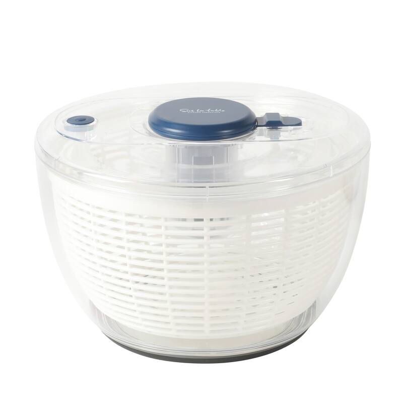Sur La Table Kitchen Essential 6.3 Qt Salad Spinner, Fruit Wahser, Fruit Washing Bowl with Strainer, Vegertable Cleaner