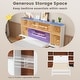 preview thumbnail 7 of 8, Bed Frame with Storage Headboard and Nightstands-Twin Size