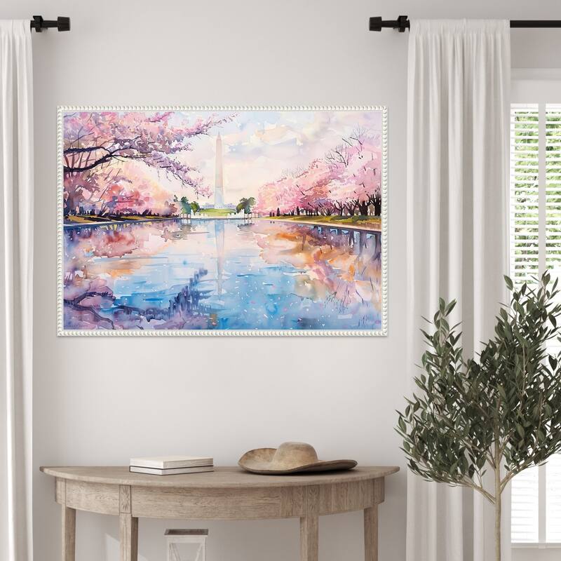 The Mall in Spring by Tradelink inhouse artist Framed Canvas Wall Art Print