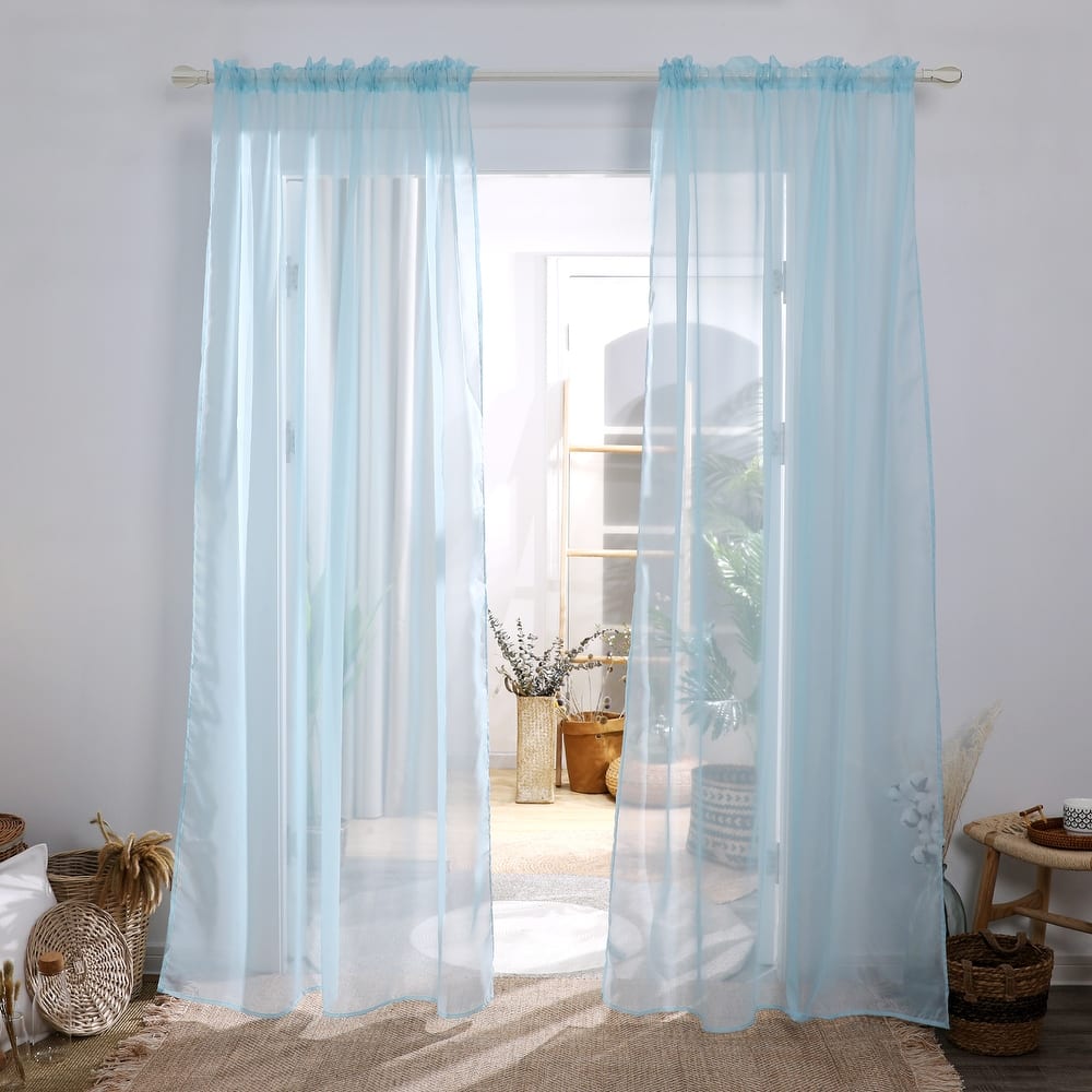 Deconovo Sheer Voile Curtain (2 Panel)