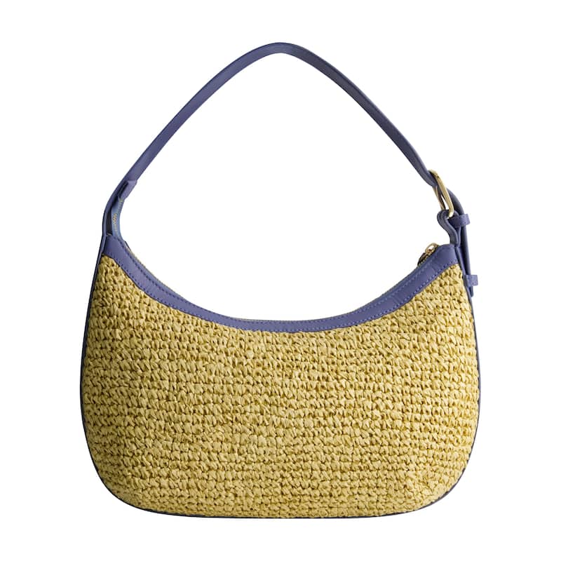 Tommy Bahama Soft Straw Zip-Top Hobo