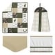 preview thumbnail 2 of 4, Sweet Jojo Designs Green Beige Deer Buffalo Plaid Check Woodland Camo Camouflage Collection Boy 4-piece Crib Bedding Set
