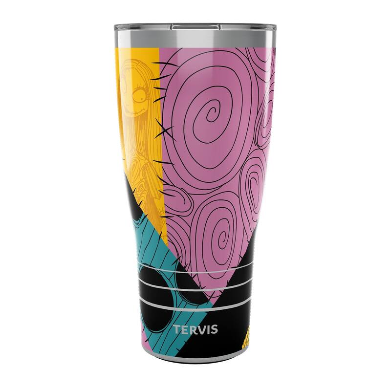 Tervis Traveler Disney Nightmare Before Christmas Sally Swirls Triple Walled Insulated Travel Tumbler, Stainless Steel - 30oz