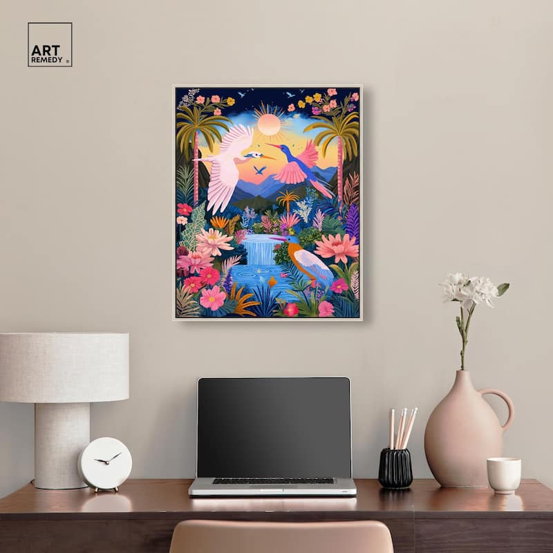 Waterfall Haven Canvas by Art Remedy