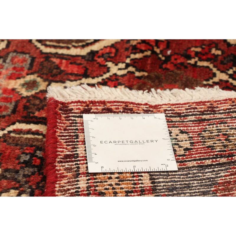 ECARPETGALLERY Hand-knotted Andelz Red Wool Rug - 3'7 x 9'6