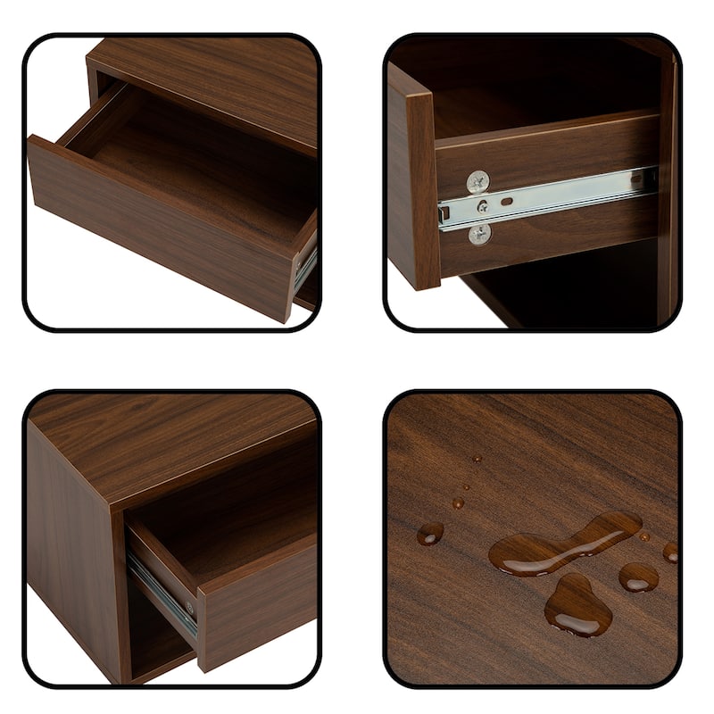 Wall-hung Nightstand Set of 2