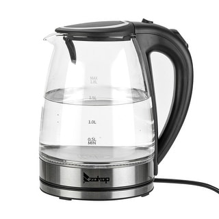 ZOKOP 2.ZOKOP 1500W 1.8L Stainless ZOKOP Electric Kettle, 1.8L Glass Water