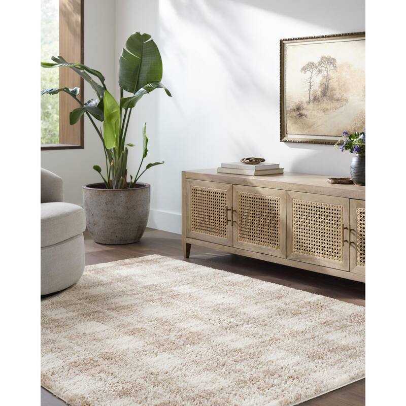 Livabliss Primo Modern & Contemporary Area Rug - Tan - 2' x 2'11"