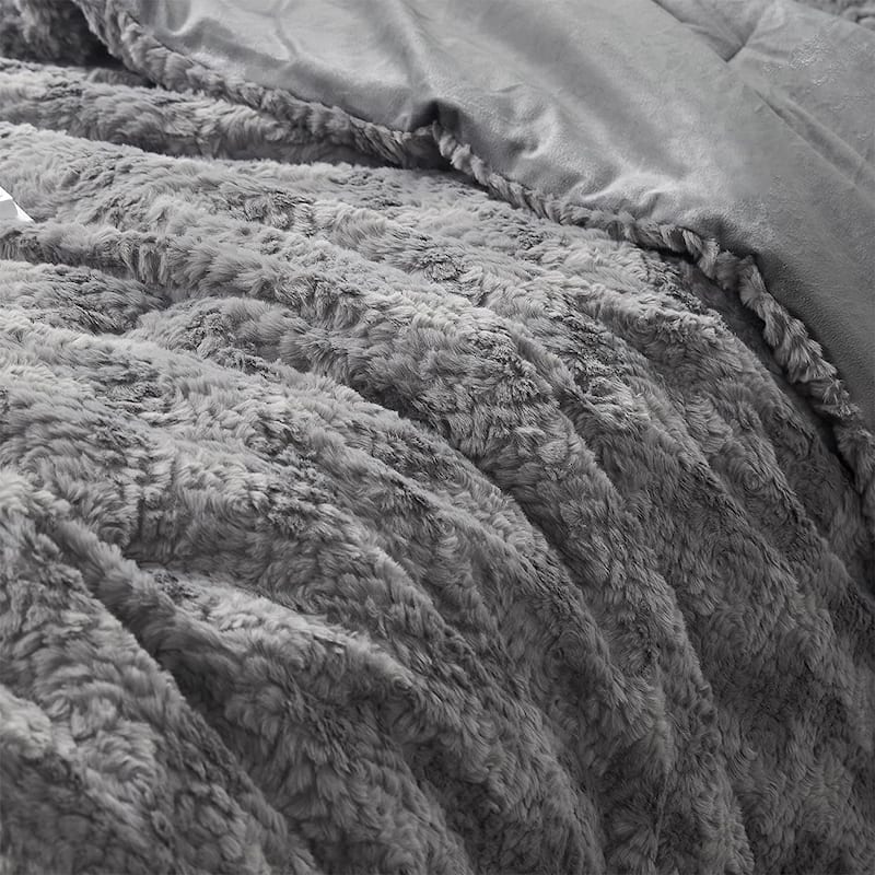 Cuddles & Snuggles - Coma Inducer® Oversized Comforter Set - Bedtime Gray