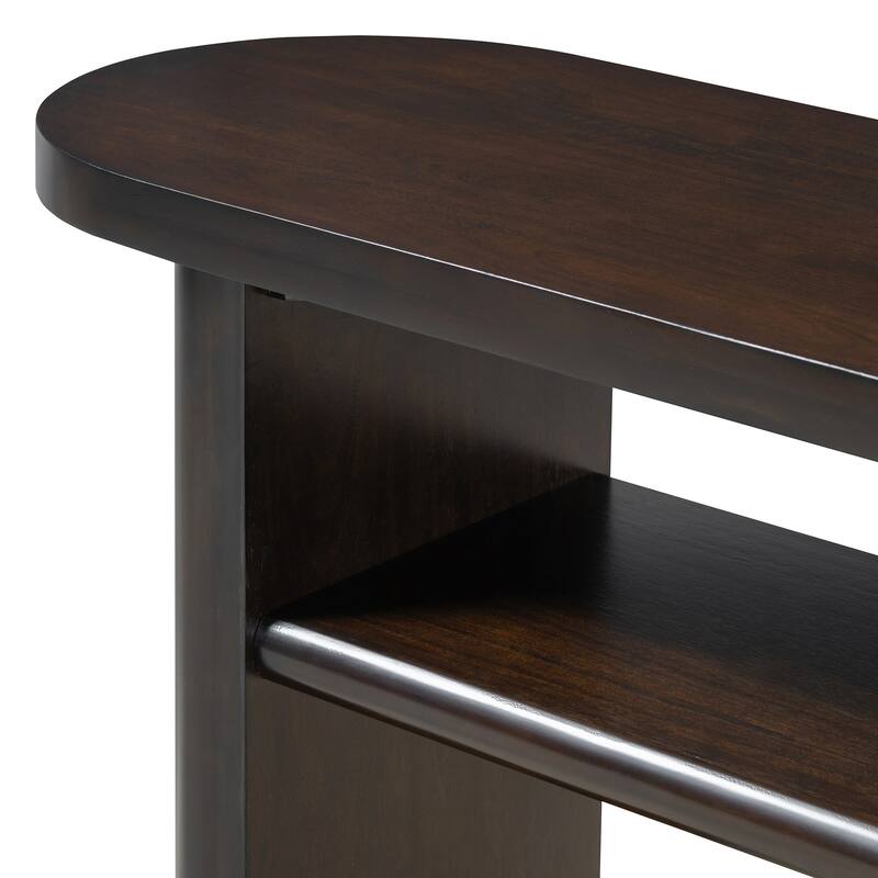 Minimalist Console Table with Rounded Edges