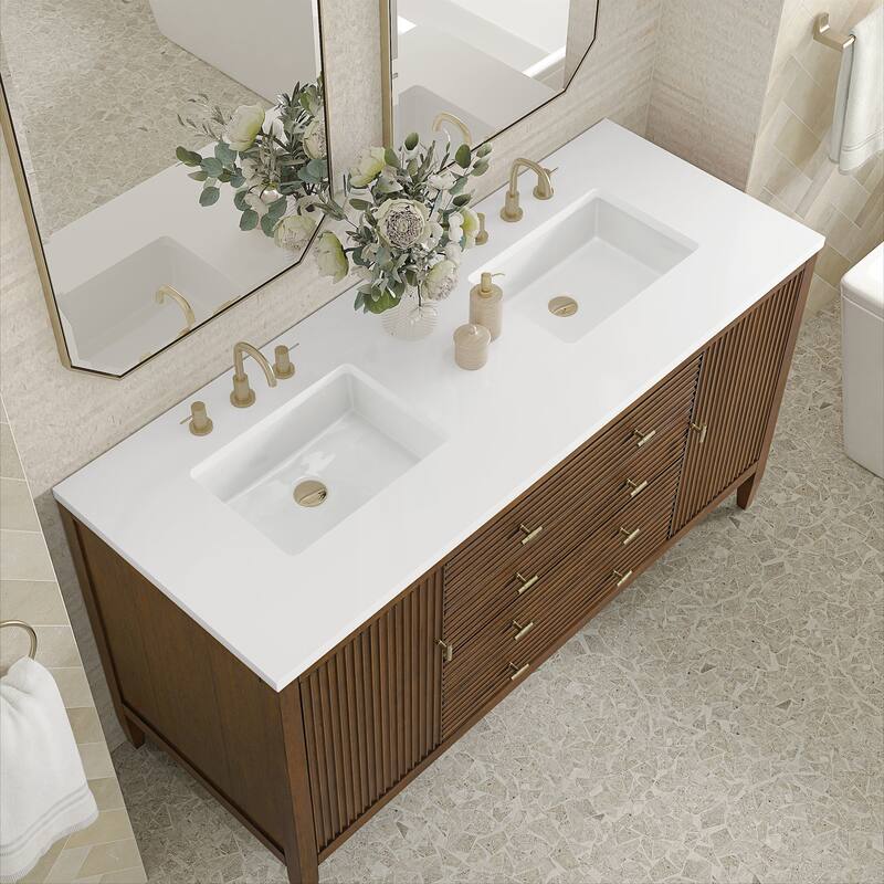 James Martin Vanities 485-V60D-M Myrrin 60" Free Standing Double Basin
