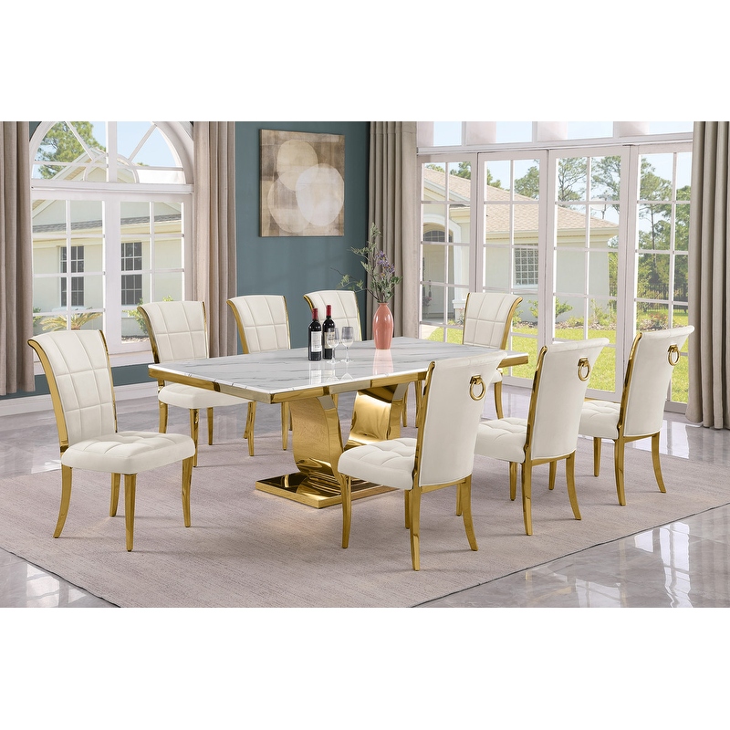 Cream Marble Dining Sets Bed Bath Beyond