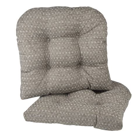 Klear Vu Raindrops Dining Chair Cushion Set, (Set of 2)