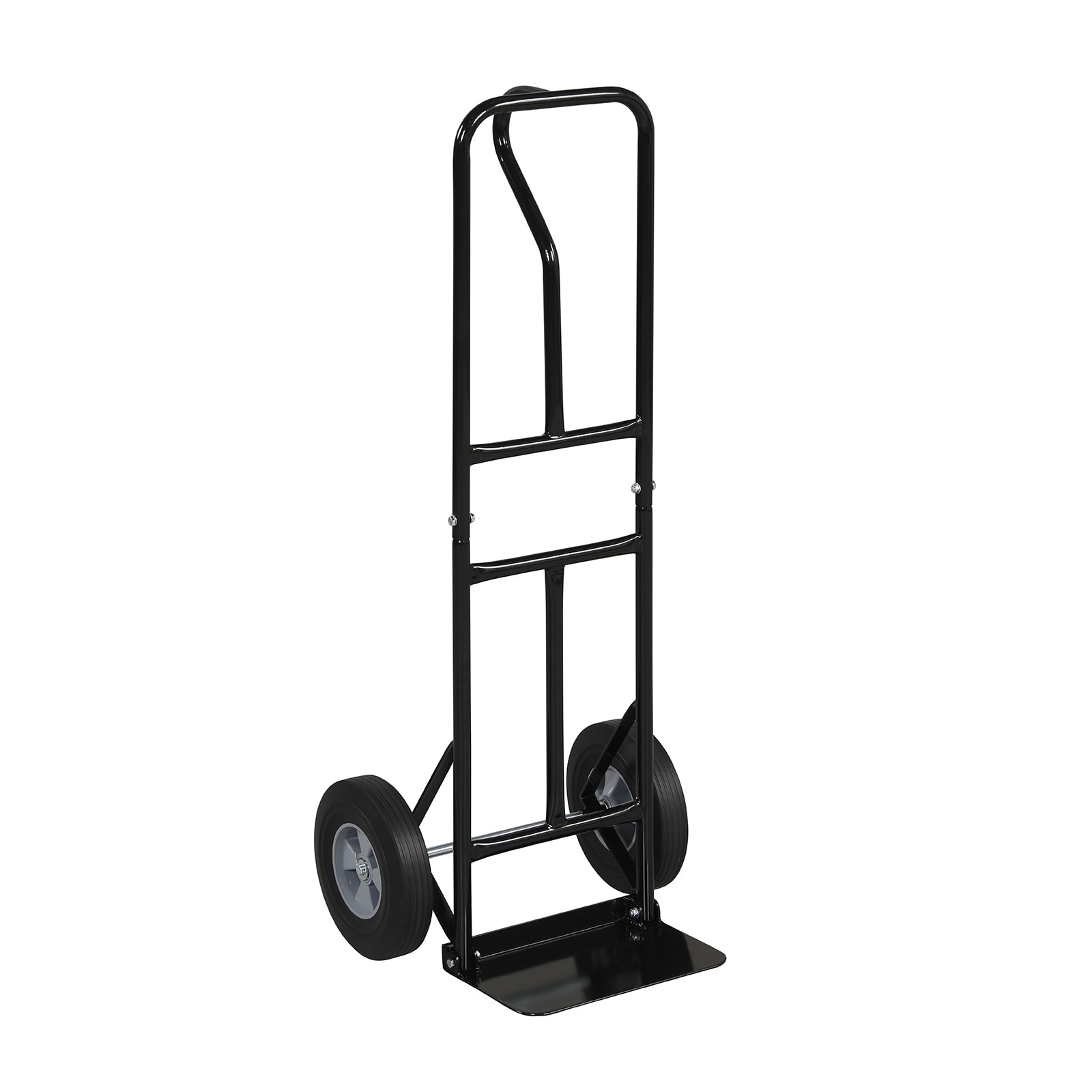 Gymax Heavy-Duty 600 LBS Metal Hand Truck w/P-Handle & 10'' Rubber