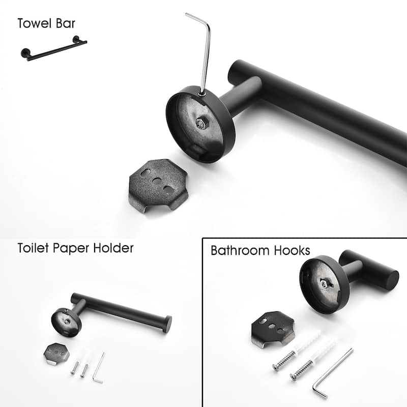 YASINU 3 Pieces Bathroom Towel Rack Set