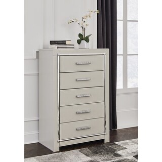 Signature Design by Ashley Zyniden Silver Chest of Drawers - Bed