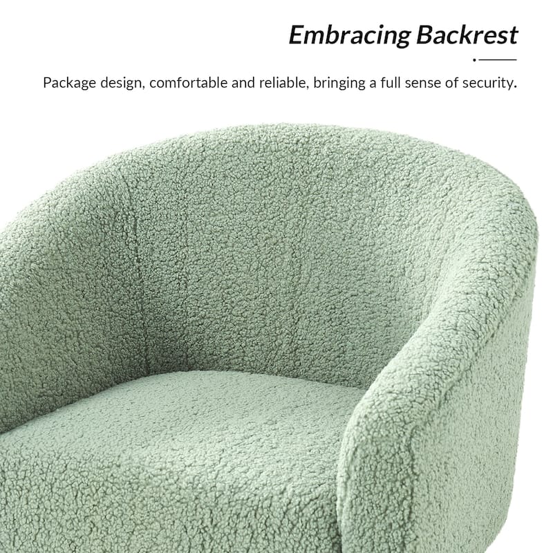 Sheila Modern 31"W Boucle Armchair with Solid Wood Legs by HULALA HOME